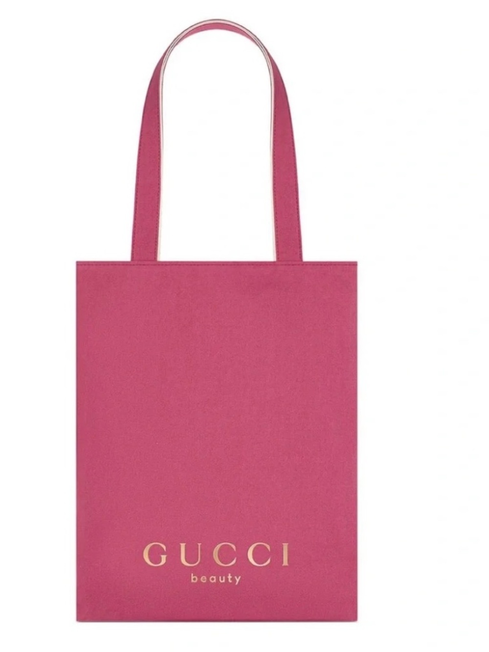 Gucci Beauty Hot Pink/Cream Reversible Tote
